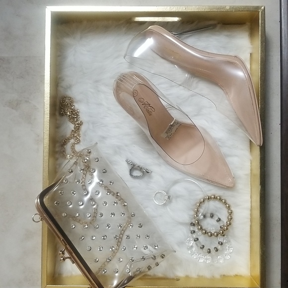 Mata Shoes Shoes - Brand New Clear Cinderella heels Size 11 but more like a 10